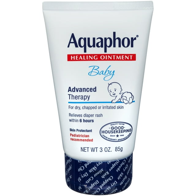 Aquaphor, Baby, Healing Ointment, Newborn Skin Care and Diaper Rash, 3 oz, Plastic Bottle Aquaphor