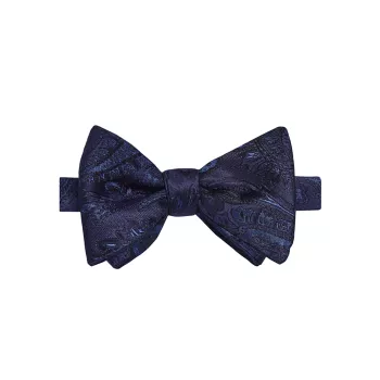 Шелковый галстук-бабочка с пейсли David Donahue