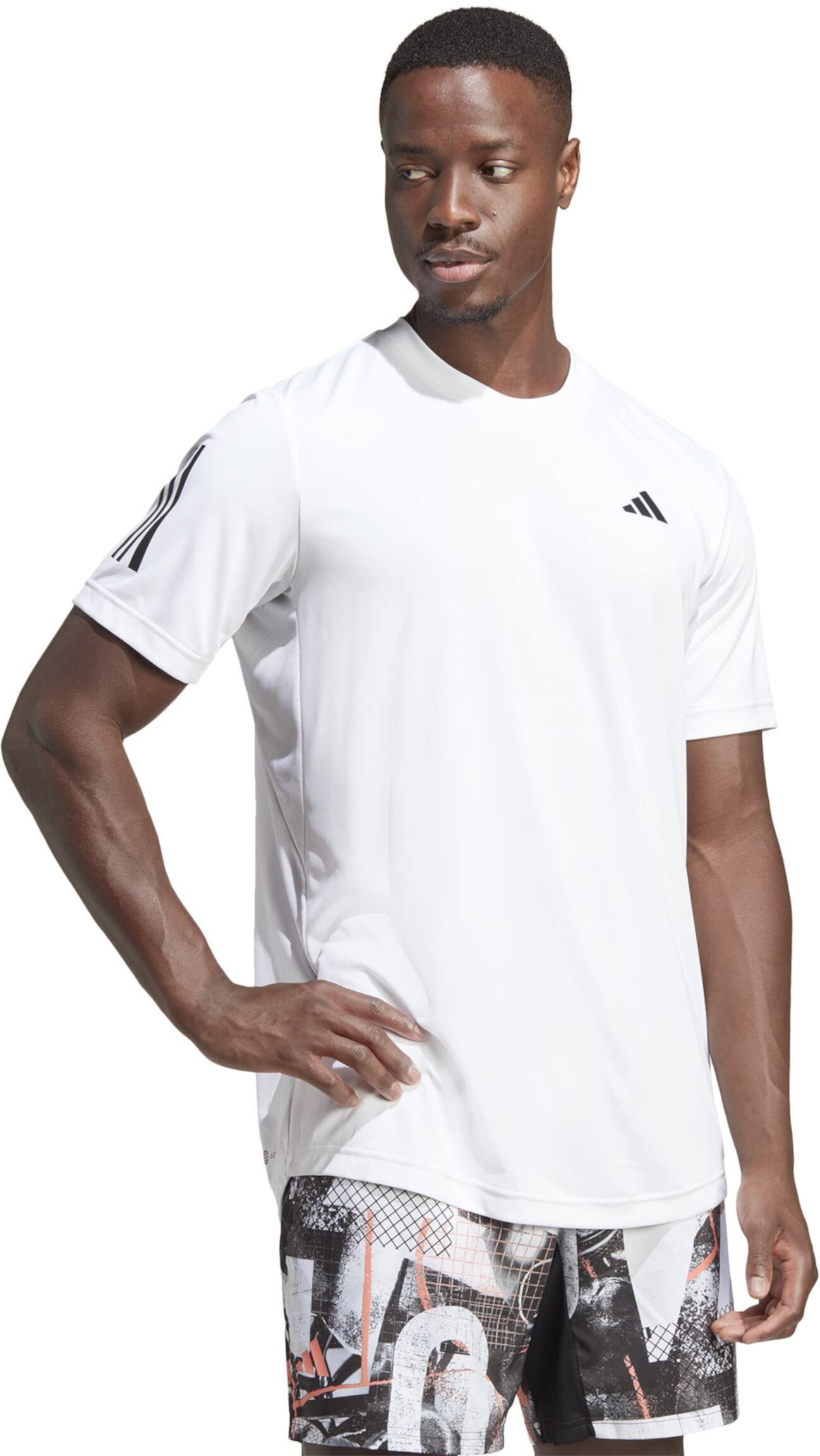 Теннисная футболка Club с 3 полосками Adidas