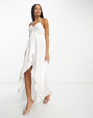 Платье-комбинация с водопадом Extro & Vert Bridal с кружевной отделкой Extro & Vert
