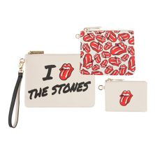The Rolling Stones The Cult Collection The Ultimate Triple Pouch Set with Wristlet The Rolling Stones