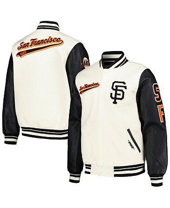 Мужская кремовая шерстяная куртка San Francisco Giants Script Tail с молнией во всю длину, разнообразная куртка Pro Standard