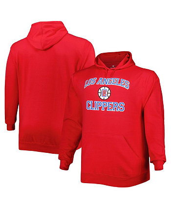 Men's Red LA Clippers Big and Tall Heart & Soul Pullover Hoodie Profile