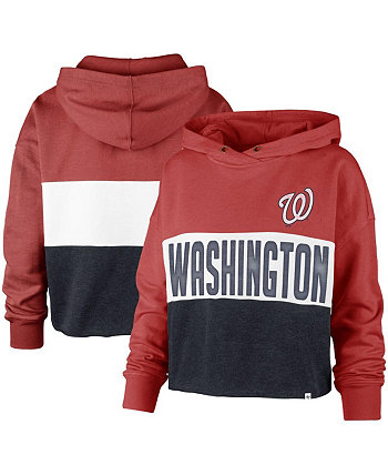Укороченный пуловер с капюшоном с капюшоном Washington Nationals Lizzy '47 для женщин '47 Brand