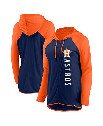 Женская темно-оранжевая куртка с капюшоном с молнией во всю длину Houston Astros Forever Fan Fanatics