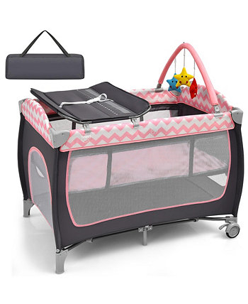 3 in 1 Baby Playard Portable Infant Nursery Center Costway