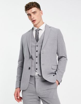 Серый супероблегающий пиджак New Look New Look