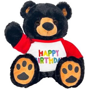 Benjamin Bear Plush with ‘Happy Birthday’ T-Shirt - Build a Bear Workshop Dressed Plush Teddy Bear, Birthday Bear Gift for Kids & Loved Ones 8" Plush Gear