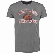 Мужская оригинальная ретро-брендовая серая серая футболка из ткани Мэриленд с террапинами в винтажном стиле из трех смесей Original Retro Brand
