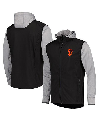 Мужская черная, серо-хизеровая куртка San Francisco Giants Alpha с молнией во всю длину Dunbrooke