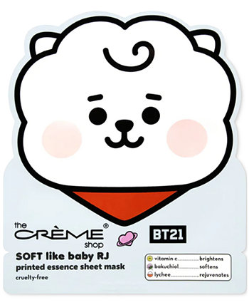 x BT21 BABY Soft Like Baby RJ Printed Essence Sheet Mask The Creme Shop