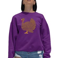 Thanksgiving - Women's Word Art Crewneck Sweatshirt LA Pop Art