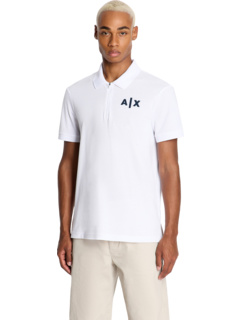 Мужская футболка-поло AX Armani Exchange AX Logo Zipper Polo AX ARMANI EXCHANGE