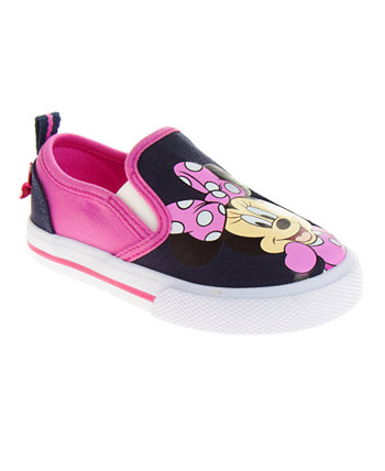 Холщовые кроссовки без шнуровки с Минни Маус для маленьких девочек Disney