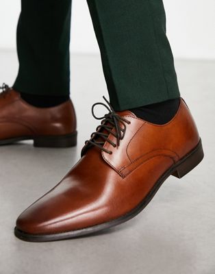 Светло-коричневые кожаные туфли дерби на шнуровке Thomas Crick Thomas Crick