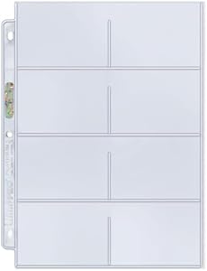 Ultra Pro 8-Pocket Platinum Page with 3-1/2" X 2-3/4" Pockets 100 ct. Ultra Pro