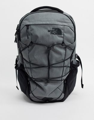 North face deals grey backpack