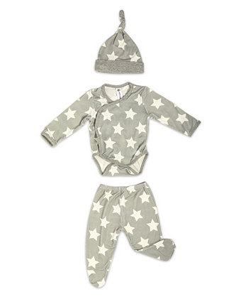 Беби Бойз 3 шт Звездный набор для новорожденных Earth Baby Outfitters