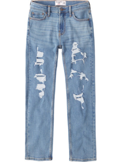 Прямые легкие рваные джинсы (для детей младшего и школьного возраста) Abercrombie kids