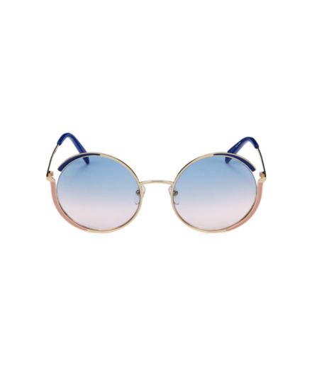 Круглые солнцезащитные очки 56 мм Emilio Pucci