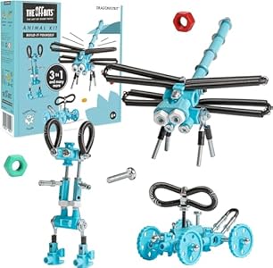 Stem Building Toys, Educational Build Your Own Robot Toy for Kids Age 6 7 8 9+ Year Old Boys and Girls, Animal Stem Toys Engineering Kit, Construction Toys Steam Gift - Penguin The Off Bits