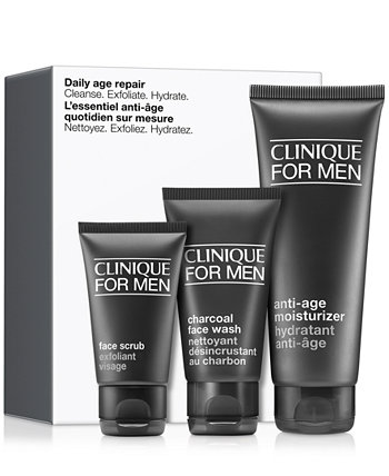 3 шт. Набор для ежедневного восстановления кожи для мужчин Clinique