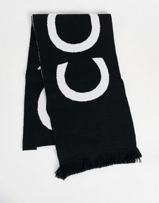 Черный шарф с логотипом Consigned Consigned