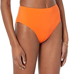 Amazon Essentials Women's High Waist High Leg Bikini Bottom Amazon Essentials