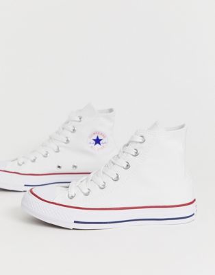 Белые парусиновые кроссовки Converse Chuck Taylor All Star Hi Converse