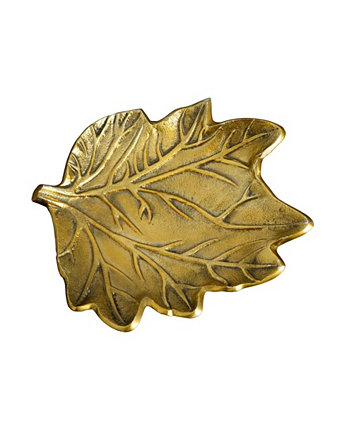 10in. Gold Tree of Life Leaf Decorative Accent Tray NEARLY NATURAL