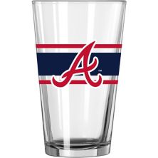 Atlanta Braves 16oz. Stripe Pint Glass Unbranded