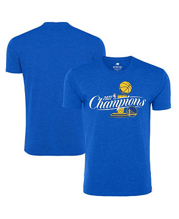 Men's Royal Golden State Warriors 2022 NBA Finals Champions Official Logo Davis T-shirt Sportiqe