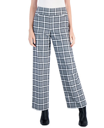 Женские клетчатые брюки без застежек, созданные для Macy's Charter Club