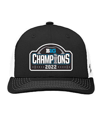 Men's Black, White Michigan Wolverines 2022 Big Ten Conference Champions Locker Room Adjustable Trucker Hat Zephyr