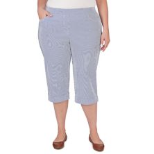 Plus Size Alfred Dunner Striped Clamdigger Capri Pants Alfred Dunner