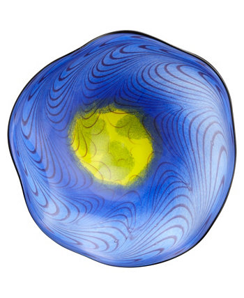 Чаша из художественного стекла - синяя Cyan Design