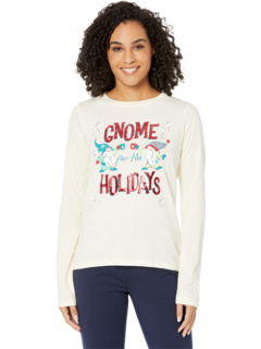 Gnome For the Holidays Long Sleeve Tee Little Blue House by Hatley