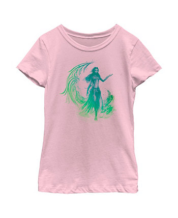Girl's Avatar: The Way of Water Neytiri Watercolor Child T-Shirt 20th Century Fox