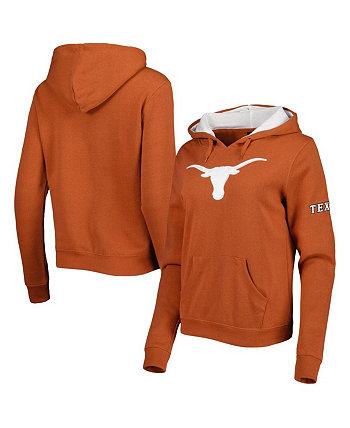 Женская худи Texas Orange Texas Longhorns Big Logo Team Pullover Hoodie Colosseum