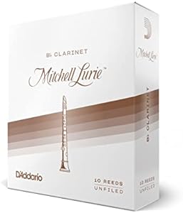 D'Addario Mitchell Lurie Bb Clarinet Reeds, Strength 4, Pack of 10 D'Addario