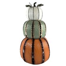 Celebrate Together™ Fall Light-Up Metal Stacked Pumpkin Leaner Floor Decor Celebrate Together