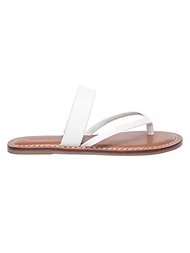 Leia Leather Thong Sandals Bernardo