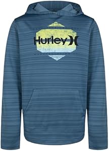 Hurley Boys' Long Sleeve Hooded Graphic T-Shirt Hurley