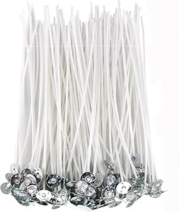 PXBBZDQ 4" Cotton Candle Wick 100 Piece Pre-Waxed Candle Wicks for Candle Making,Thin Lx Wicks PXBBZDQ