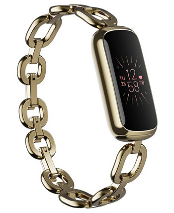 Женские часы-браслет Gorjana из мягкой золотистой нержавеющей стали Parker Link Fitbit