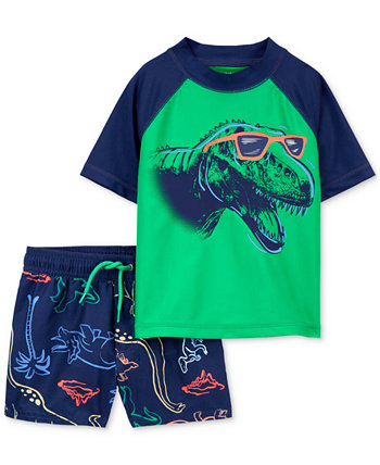 Топ для мальчиков с изображением динозавра и шорты для плавания с принтом, комплект из 2 предметов Carter's