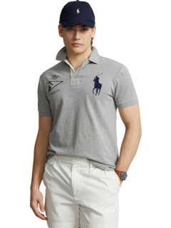Рубашка поло классического кроя в сеточку с крупными пони Polo Ralph Lauren