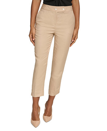 Женские льняные брюки узкого кроя до щиколотки Calvin Klein