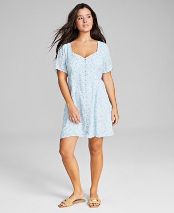 Женское платье-рубашка на пуговицах с принтом, созданное для Macy's And Now This