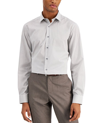 Мужская классическая рубашка узкого кроя в полоску, созданная для Macy's Alfani